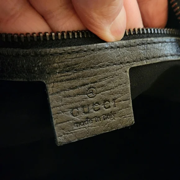 Gucci Black Horsebit Medium Canvas Hobo - Picture 12 of 14